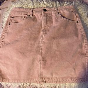 Pink Suede skirt! from Garage